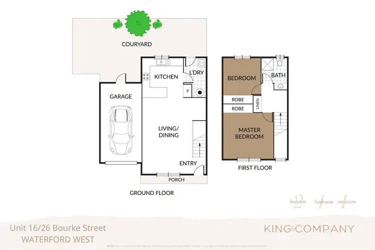 Floorplan of Homely townhouse listing, 16/26 Bourke Street, Waterford West QLD 4133