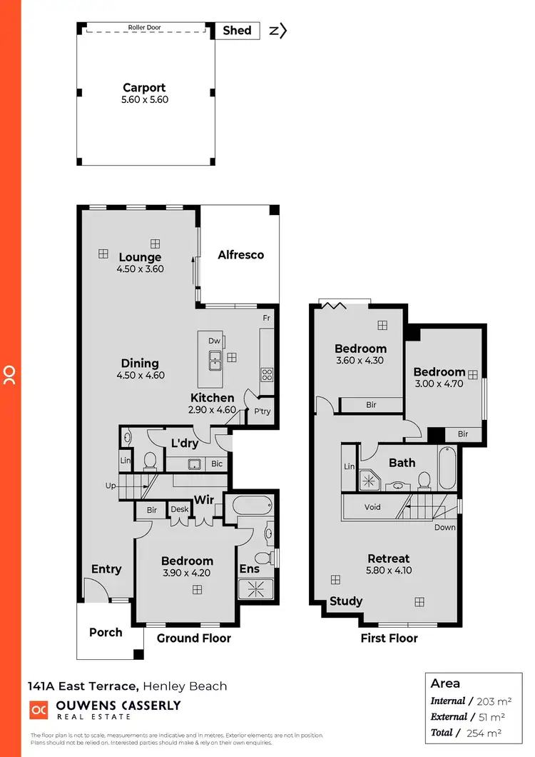 Floorplan of Homely house listing, 141A East Terrace, Henley Beach SA 5022