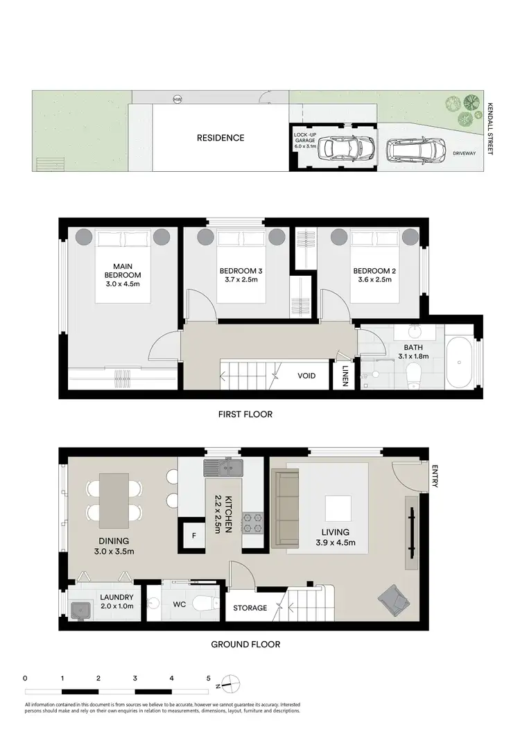 Floorplan of Homely semi-detached listing, 2/46 Kendall Street, Sans Souci NSW 2219