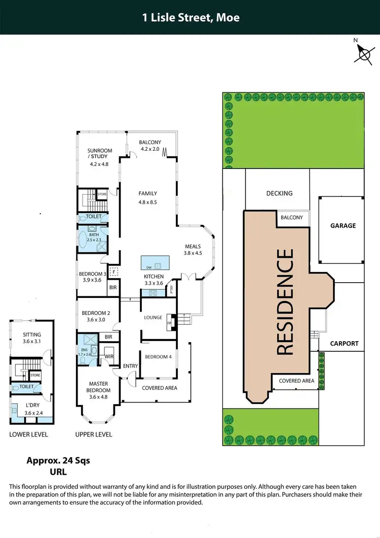 Floorplan of Homely house listing, 1 Lisle Street, Moe VIC 3825