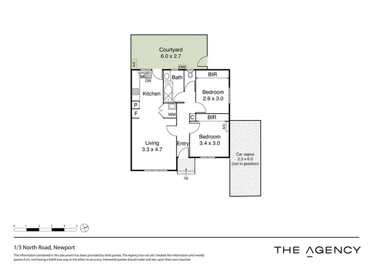 Floorplan of Homely unit listing, 1/3 North Road, Newport VIC 3015