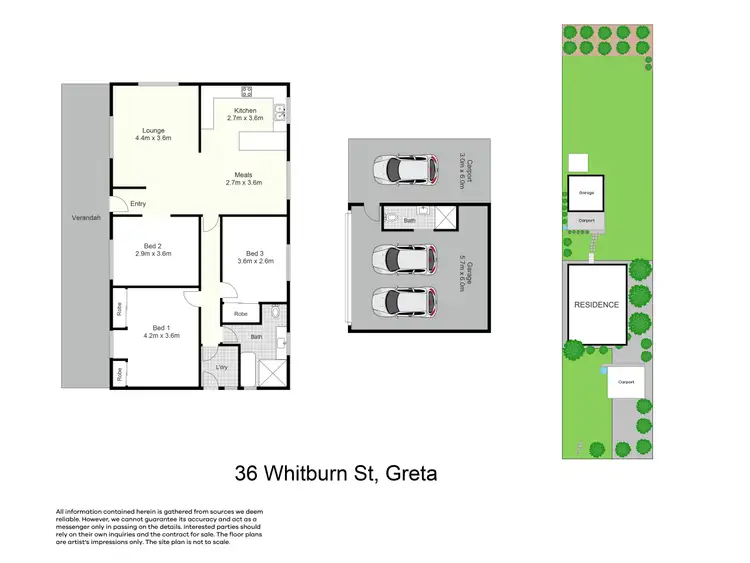 Floorplan of Homely house listing, 36 Whitburn Street, Greta NSW 2334