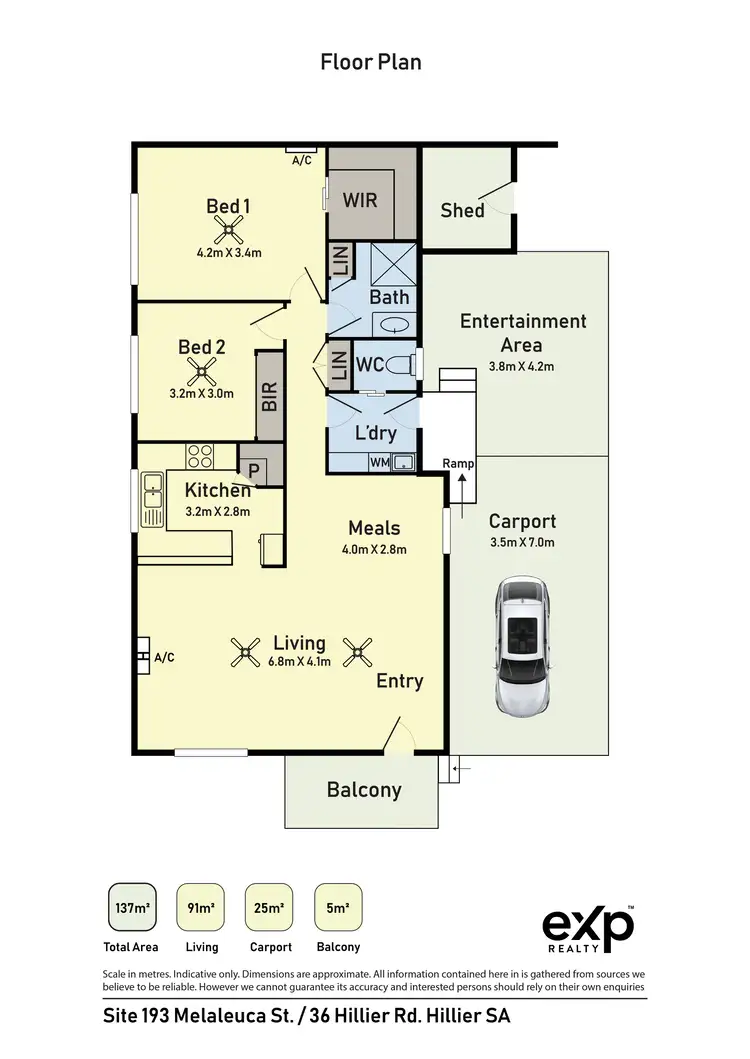 Floorplan of Homely retirement listing, 193 Melaluca /36 Hillier Road, Hillier SA 5116