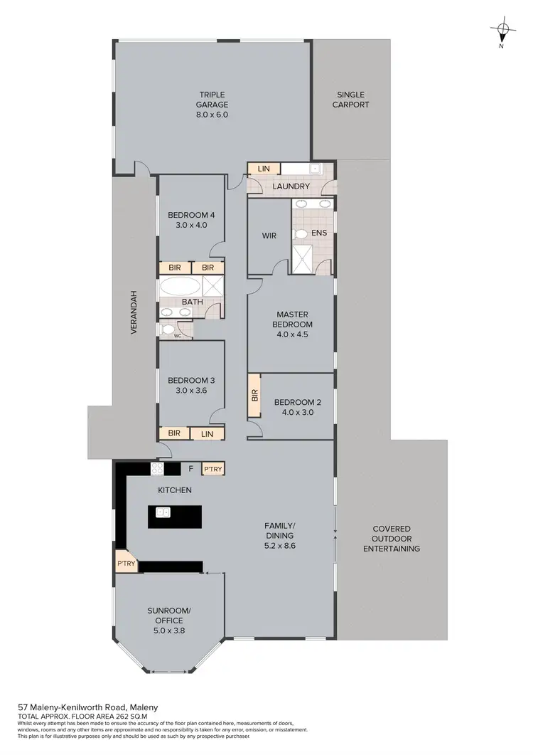 Floorplan of Homely house listing, 57 Maleny Kenilworth Road, Maleny QLD 4552