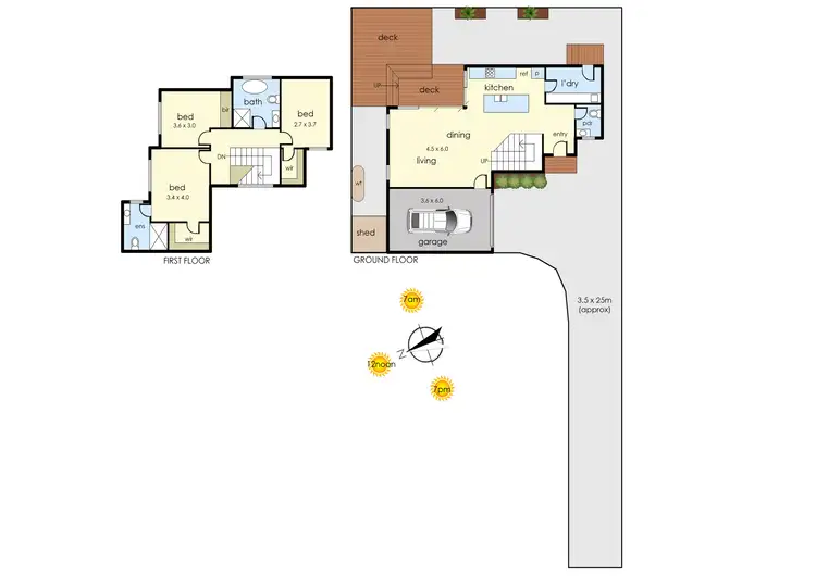 Floorplan of Homely house listing, 12B Catherine Parade, Frankston VIC 3199
