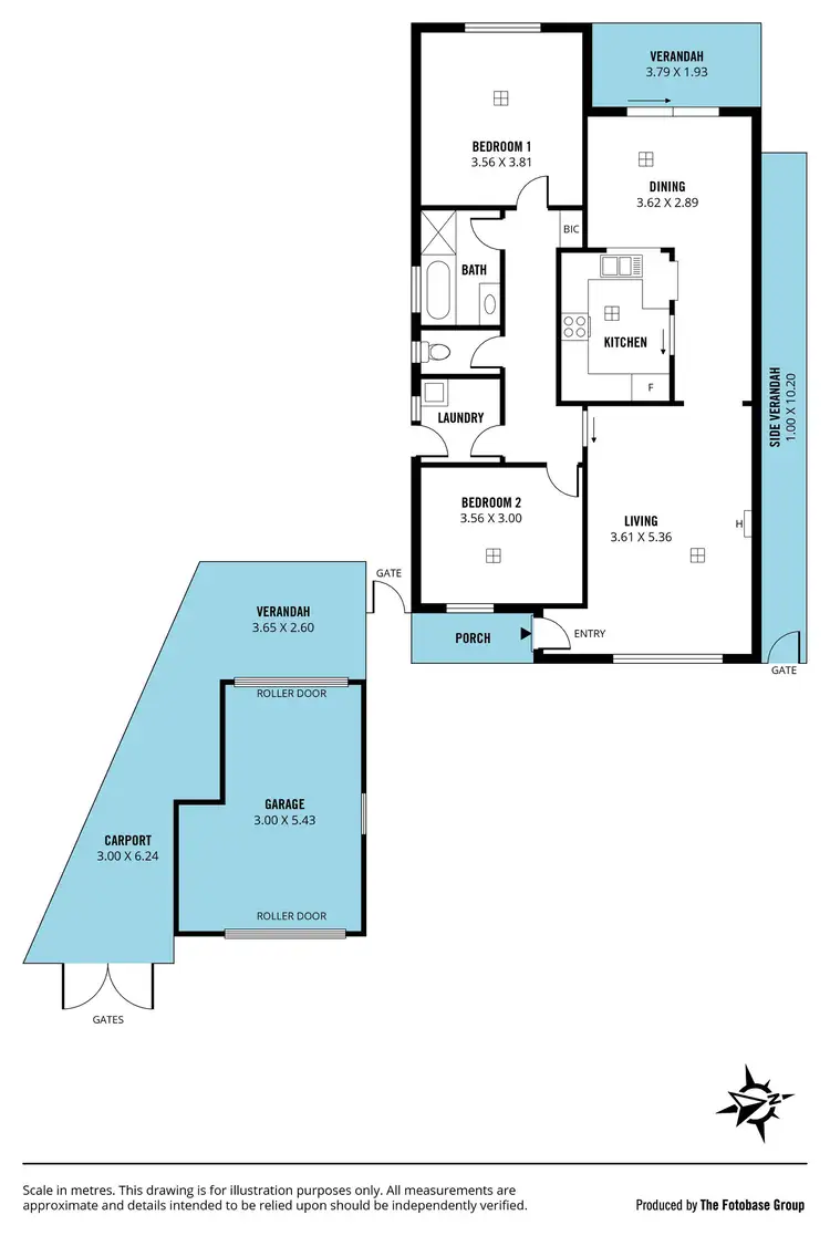 Floorplan of Homely unit listing, 8/7 Moorea Court, West Lakes SA 5021