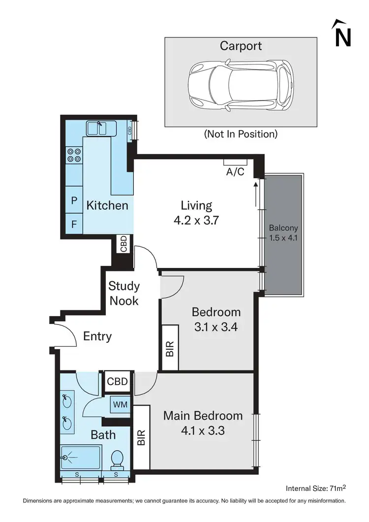 Floorplan of Homely apartment listing, 4/11-13 O'Shaughnessy Street, Kew VIC 3101