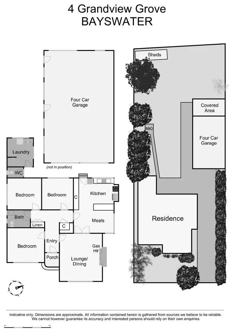 Floorplan of Homely house listing, 4 Grandview Grove, Bayswater VIC 3153