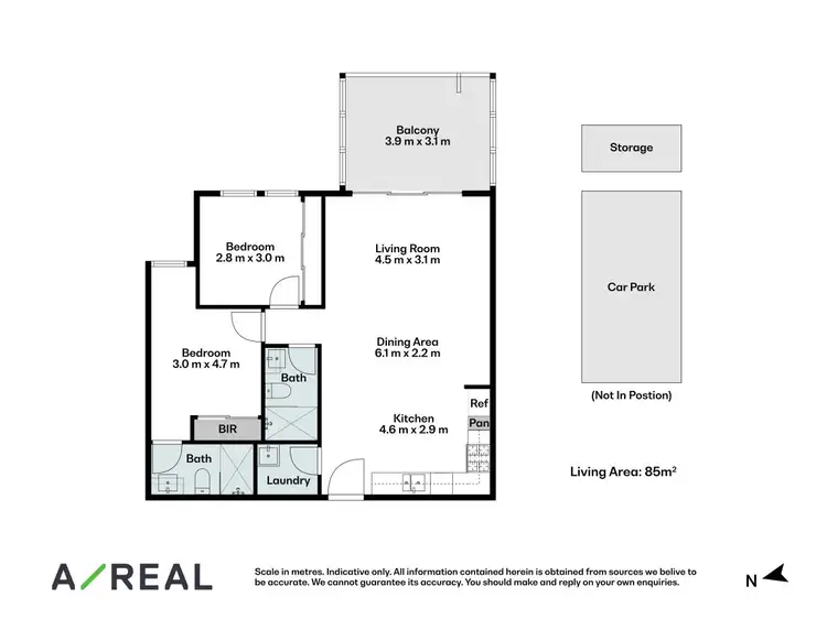 Floorplan of Homely apartment listing, 309/119 Poath Road, Murrumbeena VIC 3163