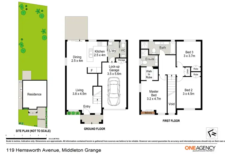 Floorplan of Homely semi-detached listing, 119 Hemsworth Avenue, Middleton Grange NSW 2171