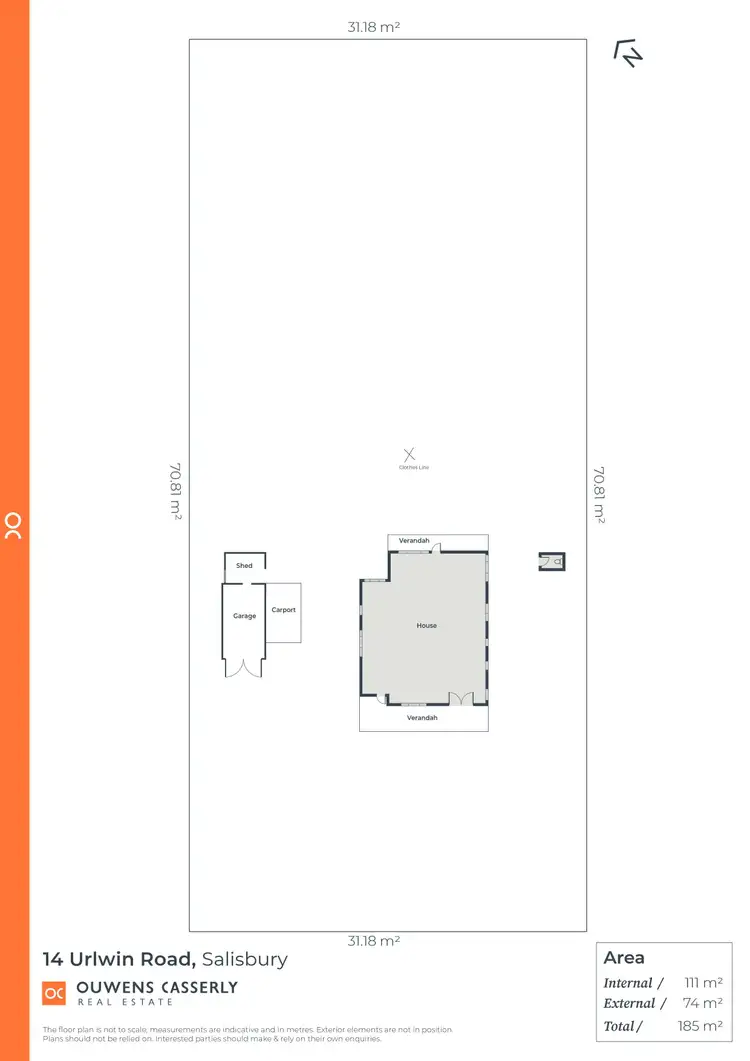 Floorplan of Homely house listing, 14 Urlwin Road, Salisbury SA 5108