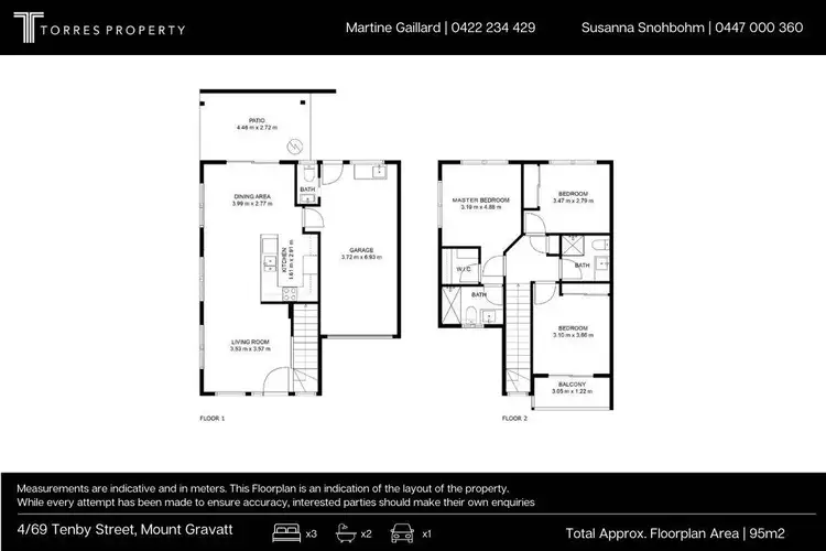 Floorplan of Homely townhouse listing, 4/69 Tenby Street, Mount Gravatt QLD 4122