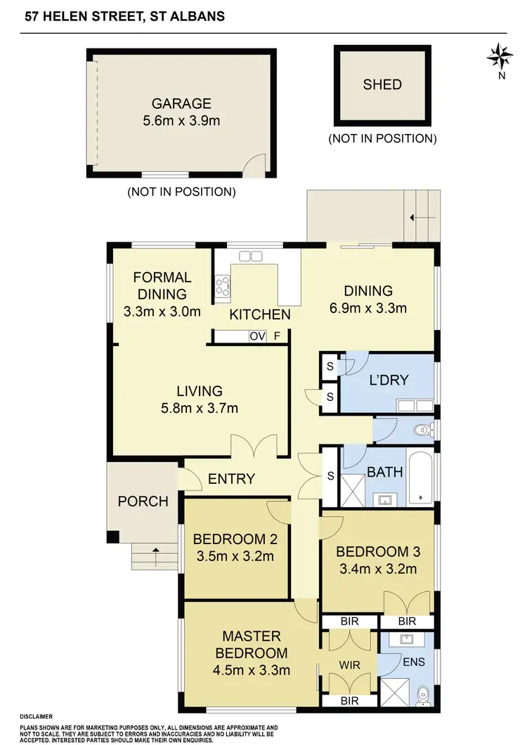 Floorplan of Homely house listing, 57 Helen Street, St Albans VIC 3021