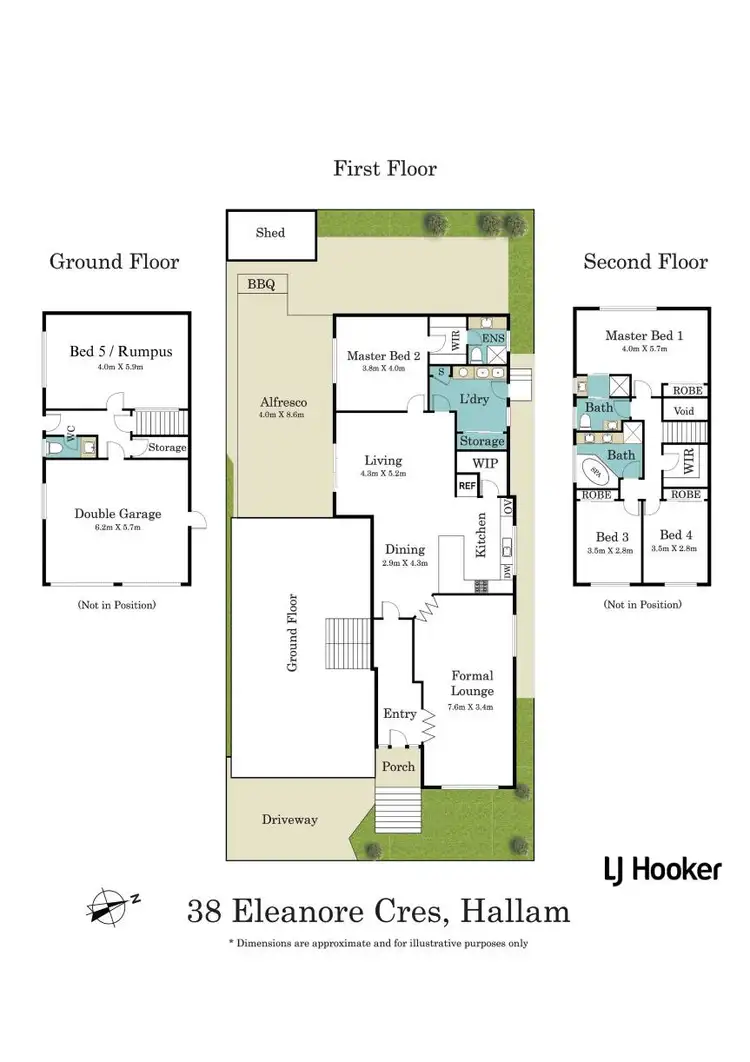 Floorplan of Homely house listing, 38 Eleanore Crescent, Hallam VIC 3803
