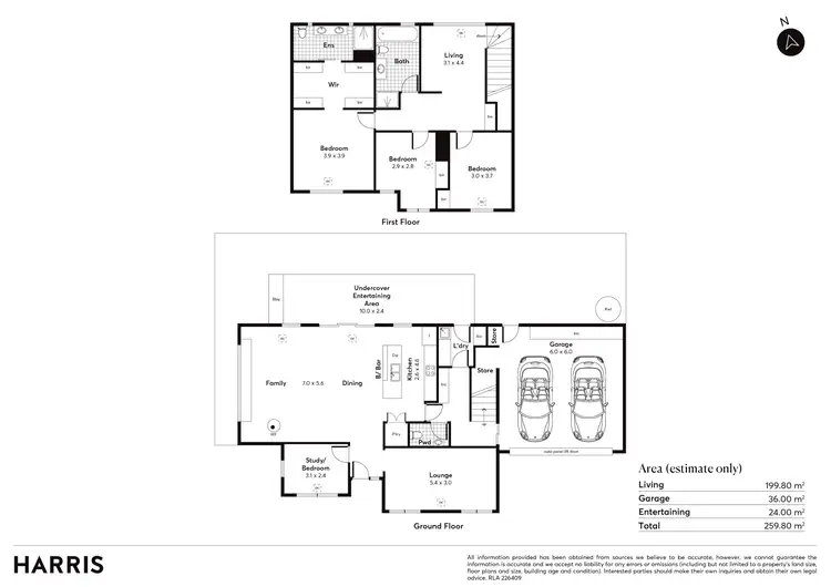 Floorplan of Homely house listing, 4 Baudin Avenue, Flinders Park SA 5025
