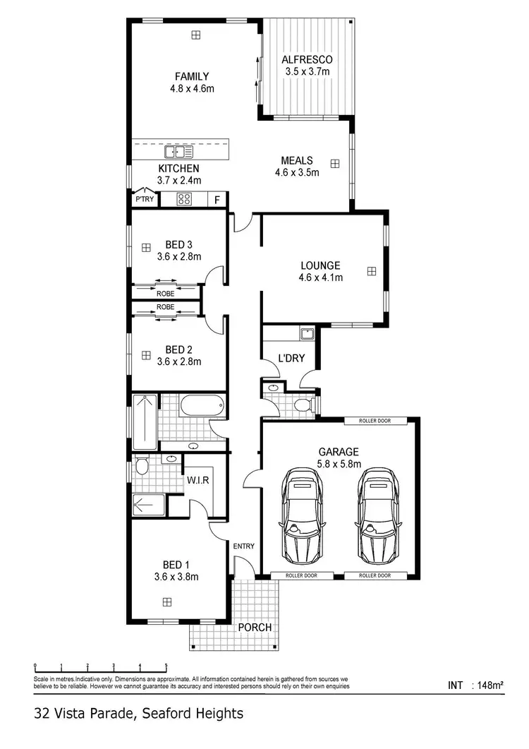 Floorplan of Homely house listing, 32 Vista Parade, Seaford Heights SA 5169