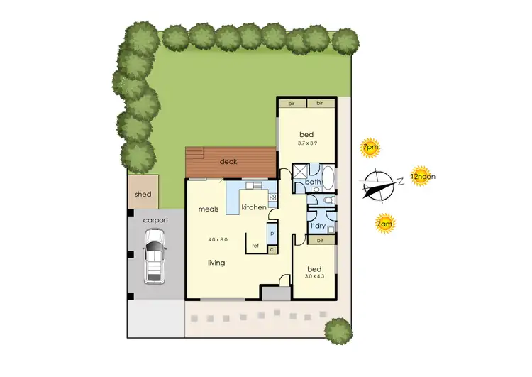 Floorplan of Homely house listing, 2/25 Catherine Parade, Frankston VIC 3199