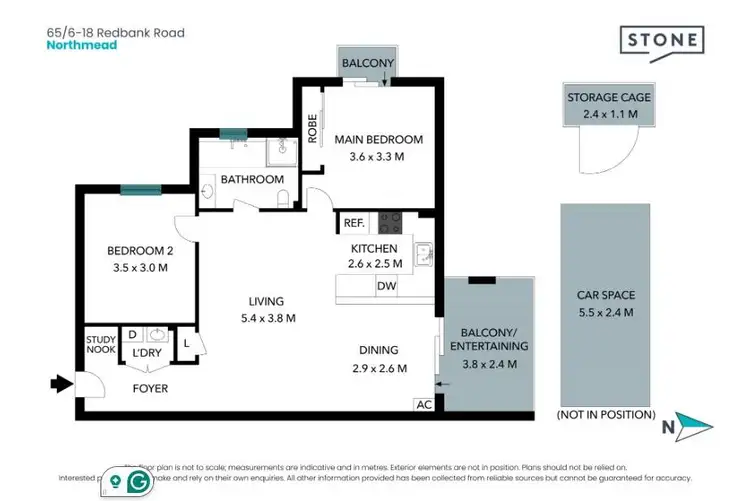 Floorplan of Homely apartment listing, 65/6-18 Redbank Road, Northmead NSW 2152
