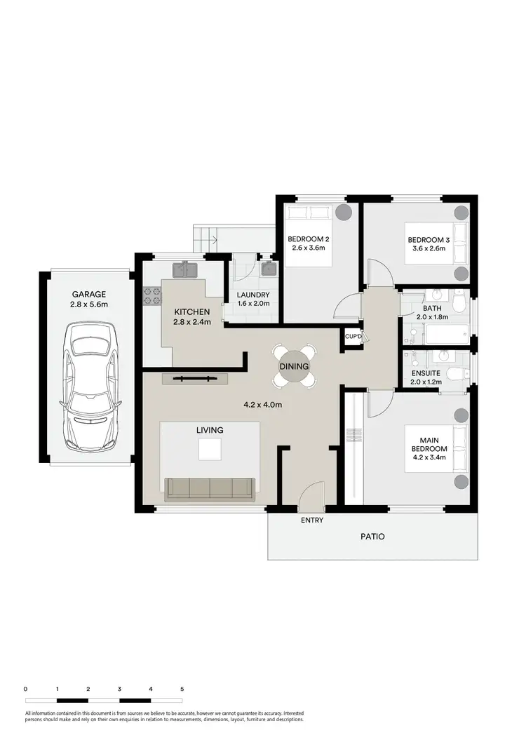 Floorplan of Homely villa listing, 3/77 Greenacre Road, Connells Point NSW 2221