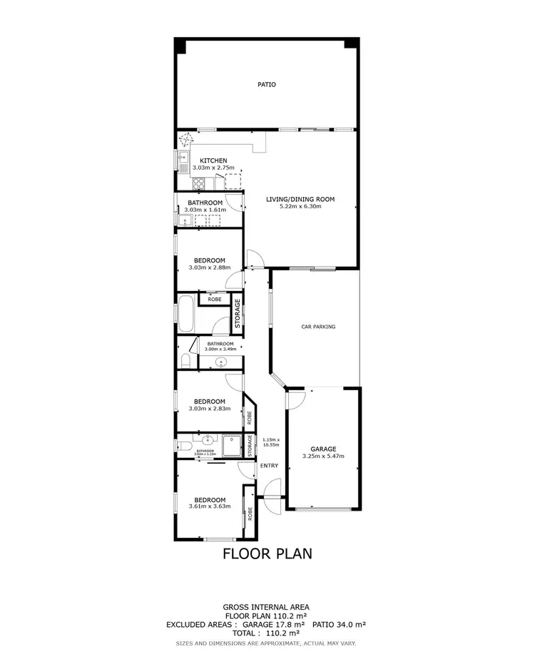 Floorplan of Homely house listing, 7 Monsoon Terrace, Mount Sheridan QLD 4868