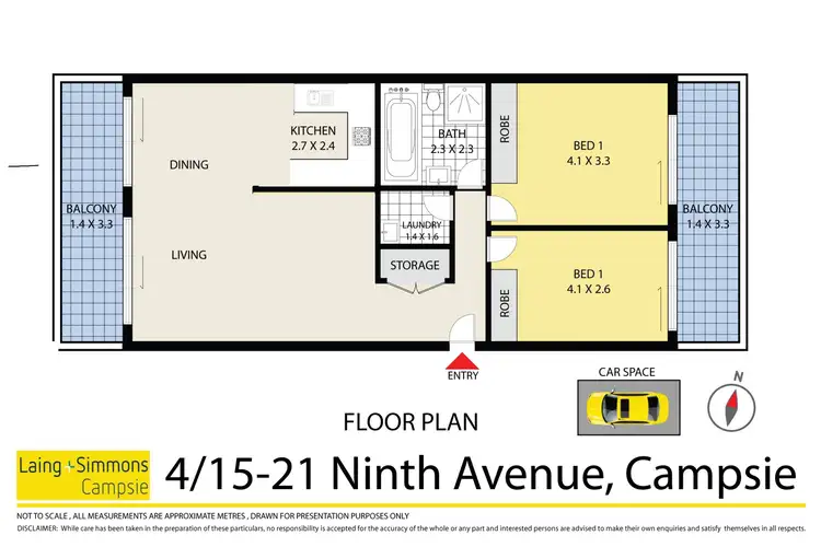 Floorplan of Homely apartment listing, 4/15-21 Ninth Avenue, Campsie NSW 2194