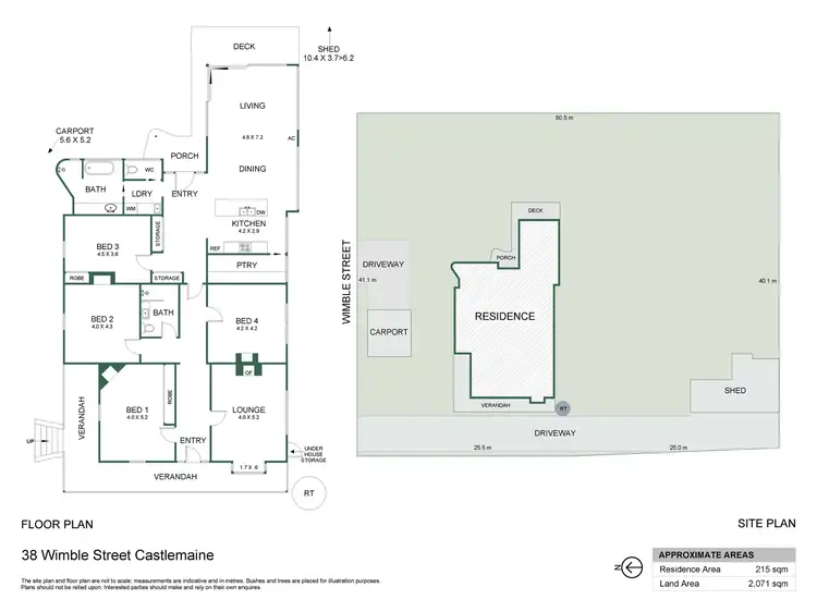 Floorplan of Homely house listing, 38 Wimble Street, Castlemaine VIC 3450