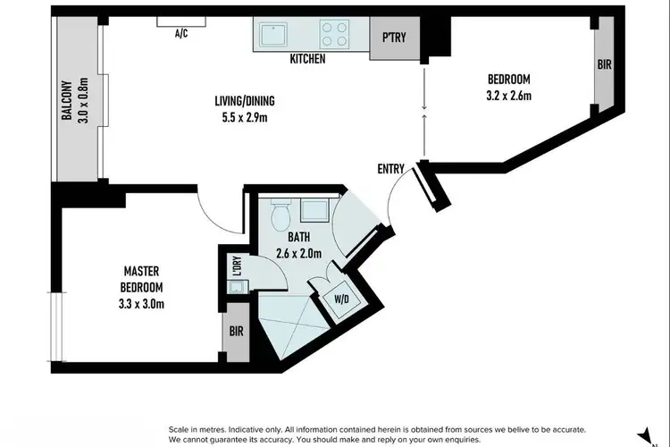 Floorplan of Homely apartment listing, 703/263 Franklin Street, Melbourne VIC 3000