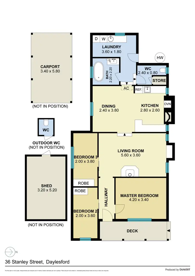 Floorplan of Homely house listing, 36 Stanley Street, Daylesford VIC 3460