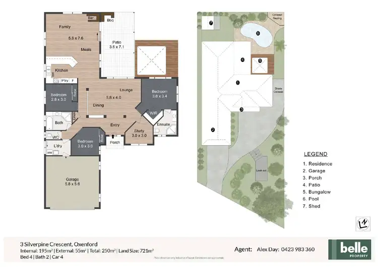 Floorplan of Homely house listing, 3 Silverpine Crescent, Oxenford QLD 4210