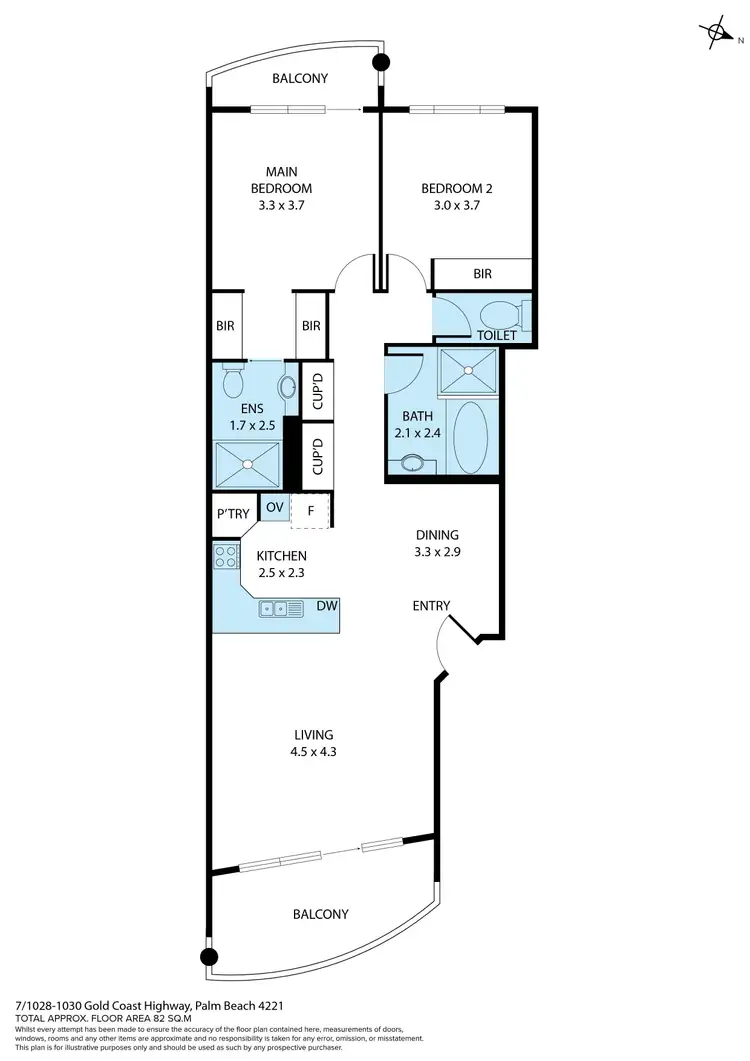 Floorplan of Homely unit listing, 7/1028-1030 Gold Coast Highway, Palm Beach QLD 4221