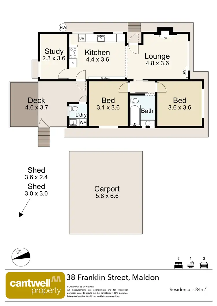 Floorplan of Homely house listing, 38 Franklin Street, Maldon VIC 3463