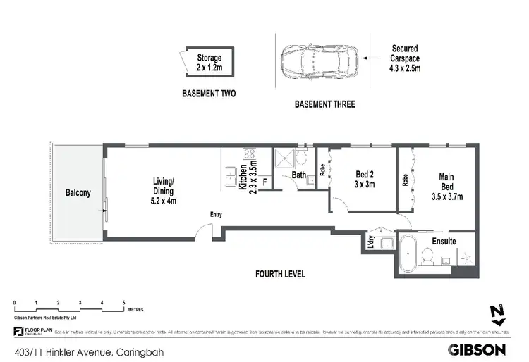 Floorplan of Homely apartment listing, 403/11 Hinkler Avenue, Caringbah NSW 2229