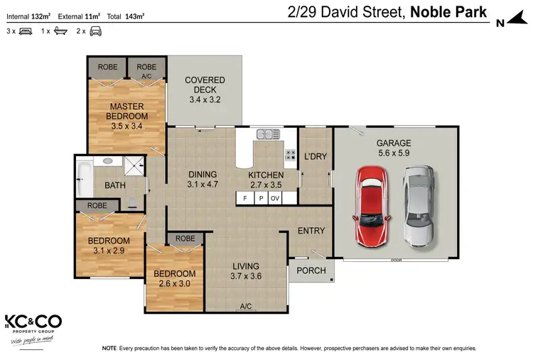 Floorplan of Homely unit listing, 2/29 David Street, Noble Park VIC 3174