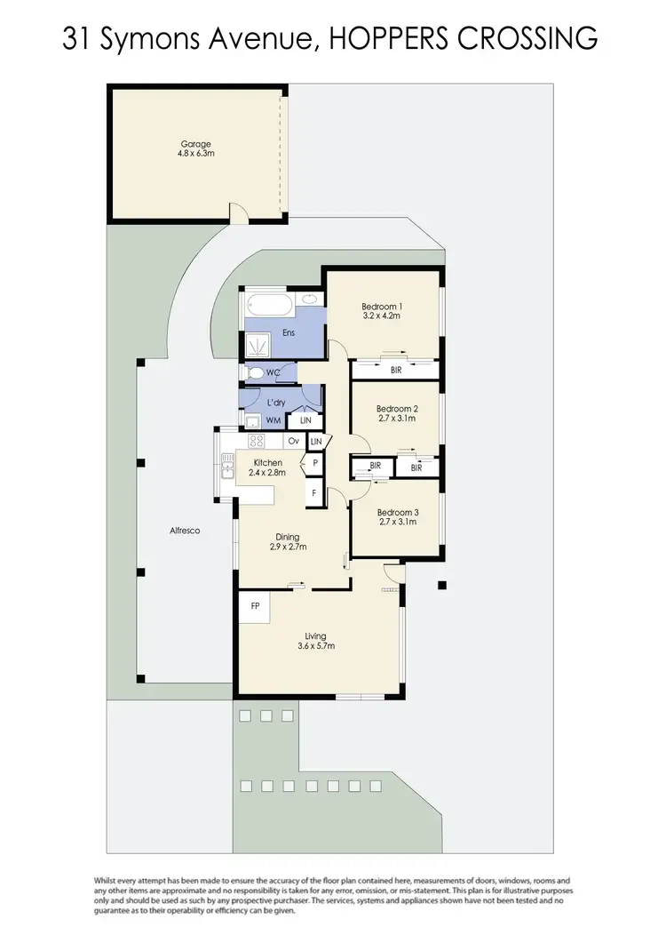 Floorplan of Homely house listing, 31 Symons Avenue, Hoppers Crossing VIC 3029
