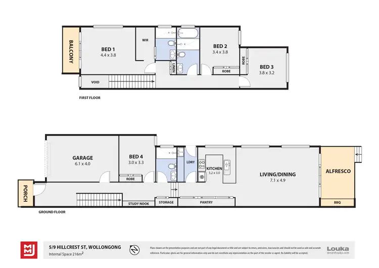 Floorplan of Homely house listing, 9c Hillcrest Street, Wollongong NSW 2500