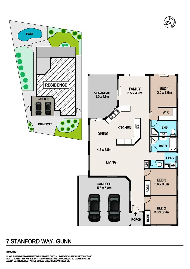Floorplan of Homely house listing, 7 Stanford Way, Durack NT 830