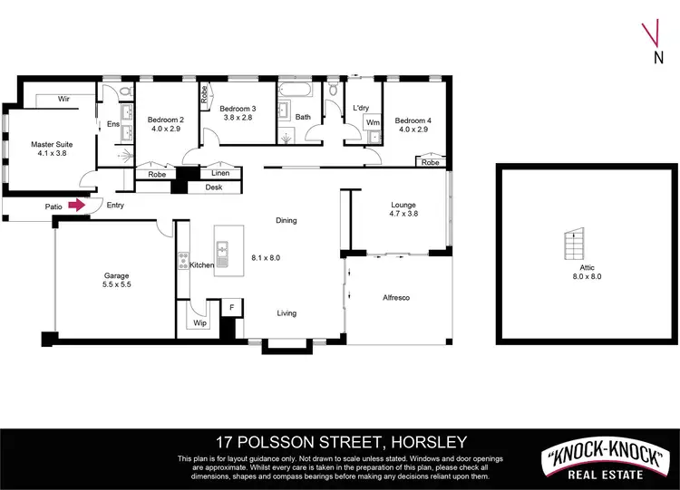 Floorplan of Homely house listing, 17 Polsson Street, Horsley NSW 2530
