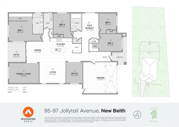 Floorplan of Homely rural property listing, 95-97 Jollytail Avenue, New Beith QLD 4124