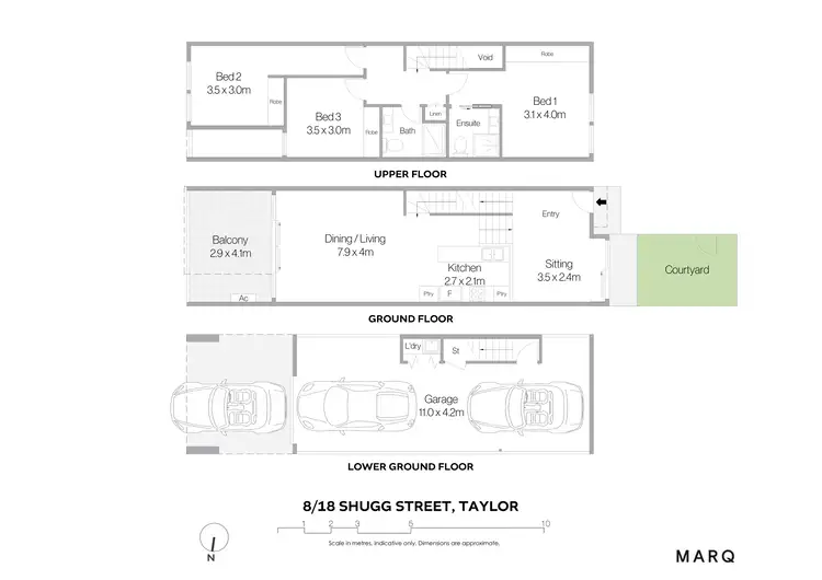 Floorplan of Homely townhouse listing, 8/18 Shugg Street, Taylor ACT 2913