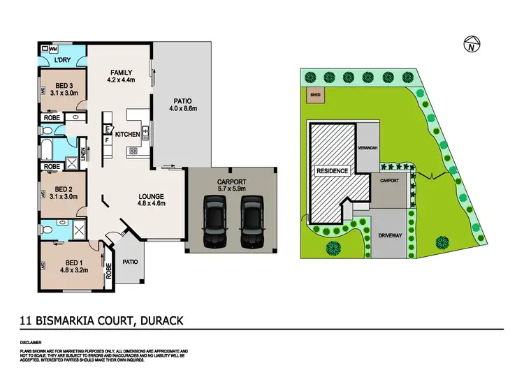 Floorplan of Homely house listing, 11 Bismarkia Court, Durack NT 830