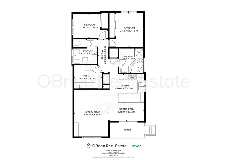Floorplan of Homely house listing, 97 Sargeant Street, Thoona VIC 3726