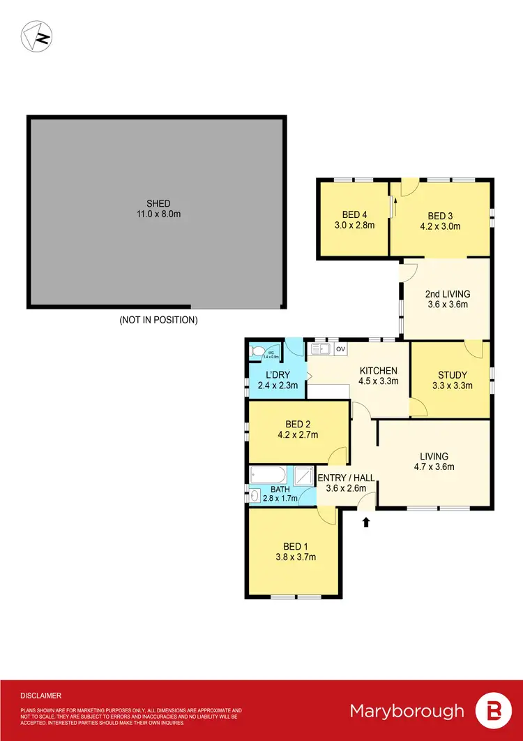 Floorplan of Homely house listing, 73 Derby Road, Maryborough VIC 3465