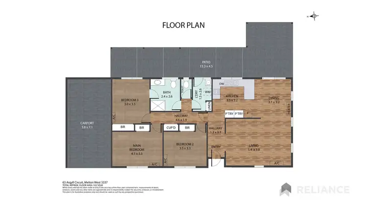 Floorplan of Homely house listing, 63 Argyll Circuit, Melton West VIC 3337