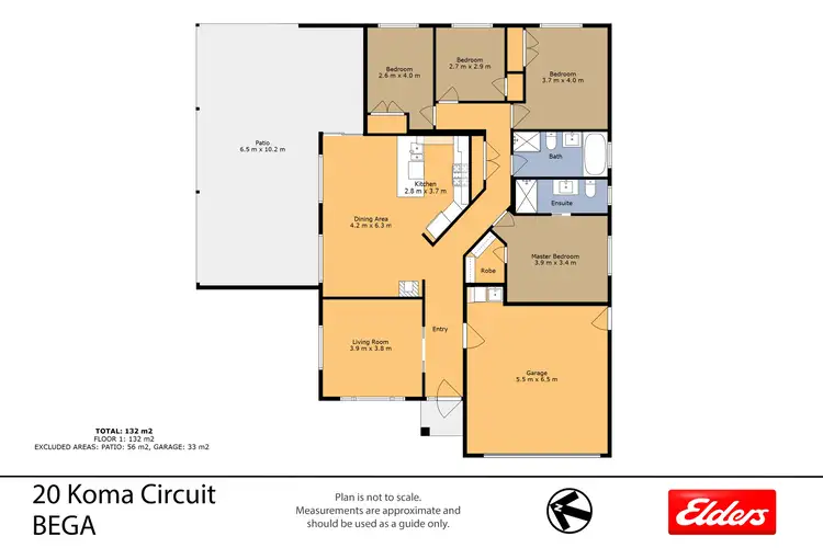 Floorplan of Homely house listing, 20 Koma Circuit, Bega NSW 2550