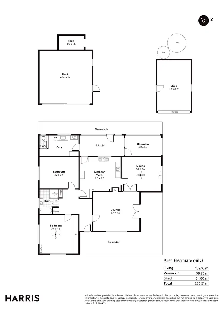 Floorplan of Homely house listing, 3 West Terrace, Minlaton SA 5575