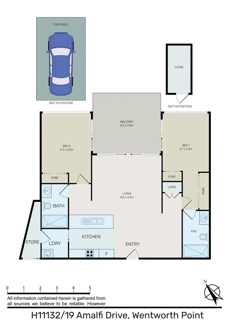 Floorplan of Homely apartment listing, H11132/19 Amalfi Drive, Wentworth Point NSW 2127