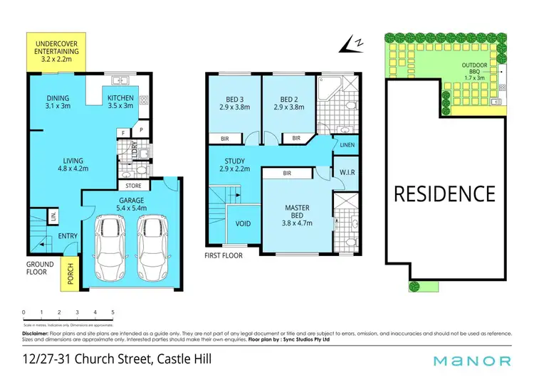 Floorplan of Homely townhouse listing, 12/27-31 Church Street, Castle Hill NSW 2154