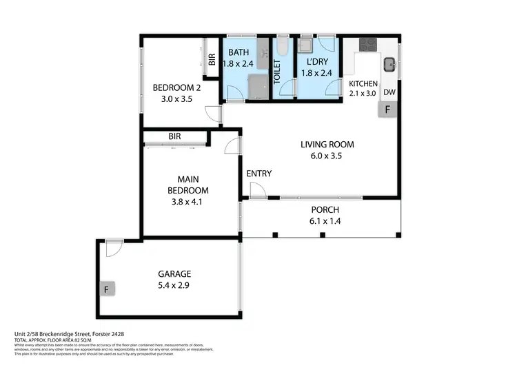 Floorplan of Homely house listing, 2/58 Breckenridge Street, Forster NSW 2428