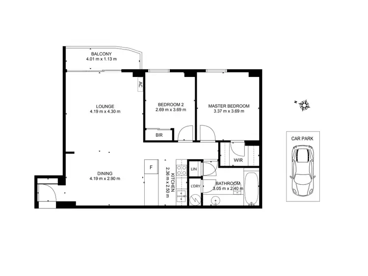 Floorplan of Homely apartment listing, 812/181 Exhibition Street, Melbourne VIC 3000