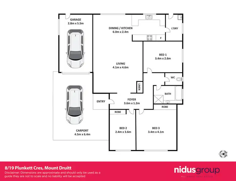 Floorplan of Homely villa listing, 8/19 Plunkett Crescent, Mount Druitt NSW 2770